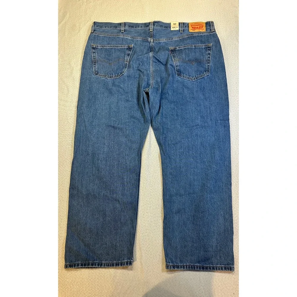 Levis 505 Regular Fit Mens Jeans 48x30 Medium Wash Straight Leg 00505-4891 NWT